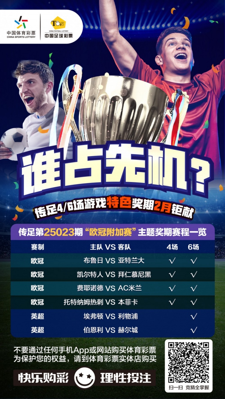  誰占先機？！傳足特色獎期第25023期聚焦歐冠附加賽