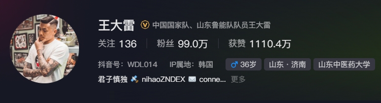  事出突然？泰山賽前幾小時亞冠退賽，王大雷社媒IP還顯示在韓國