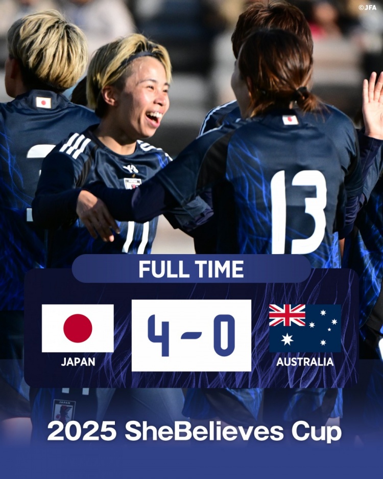  熱身賽日本女足4-0澳大利亞女足，田中美南2射1傳&長谷川唯任隊(duì)長